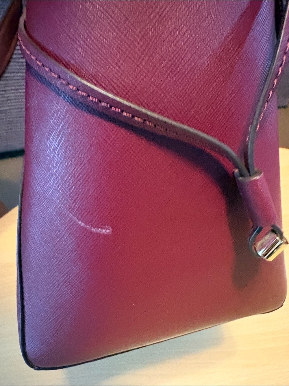 Michael Kors Purple Tote with Gold Hardware - Picture 8 of 8